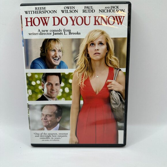 How Do You Know Reese Witherspoon Owen Wilson Paul Rudd DVD Columbia - Picture 2 of 5